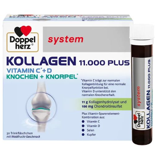 DOPPELHERZ Kollagen 11.000 Plus system Ampullen