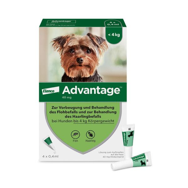 ADVANTAGE 40 Lösung f.Hunde bis 4 kg