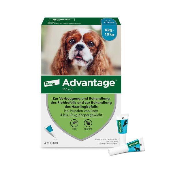 ADVANTAGE 100 Lösung f.Hunde 4-10 kg