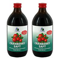 CRANBERRY SAFT 100% Frucht Doppelpackung (2x500 ml)