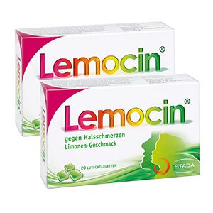 LEMOCIN gegen Halsschmerzen Lutschtabletten Doppelpackung (2x20St)