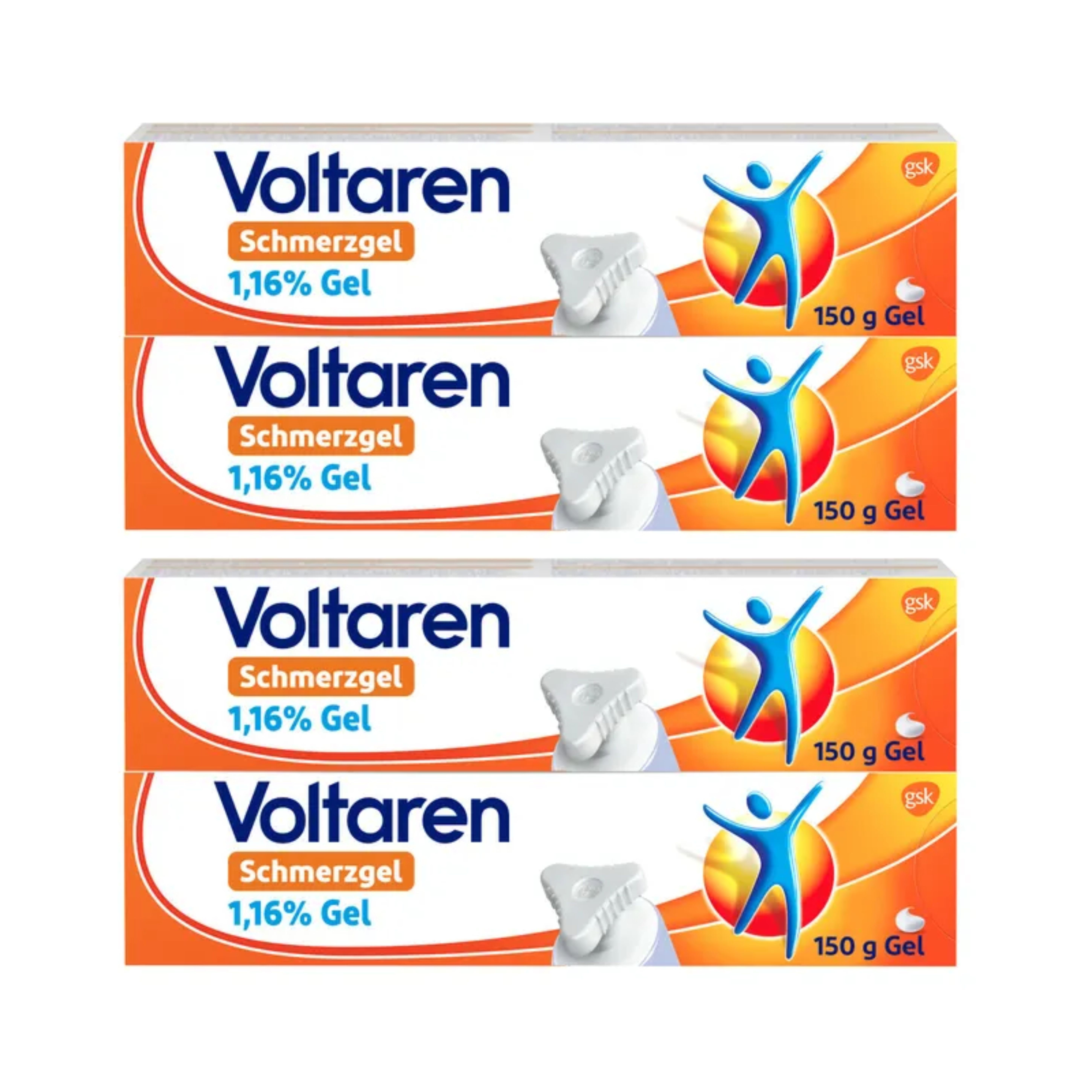 Voltaren Schmerzgel bei Muskel- und Rückenschmerzen Doppelpackung (2x 300g)