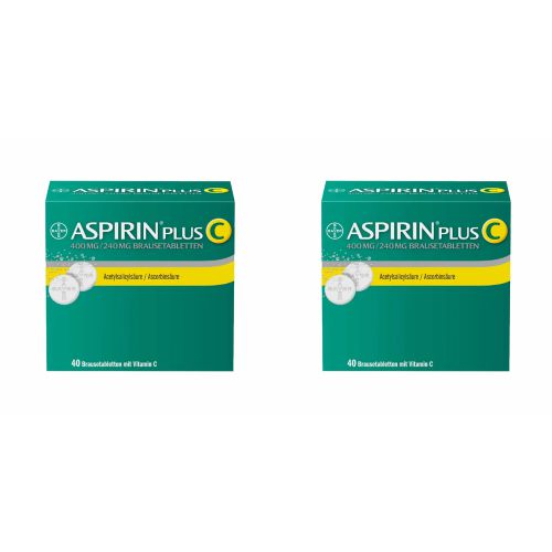 ASPIRIN plus C Brausetabletten Doppelpackung (2x40St)
