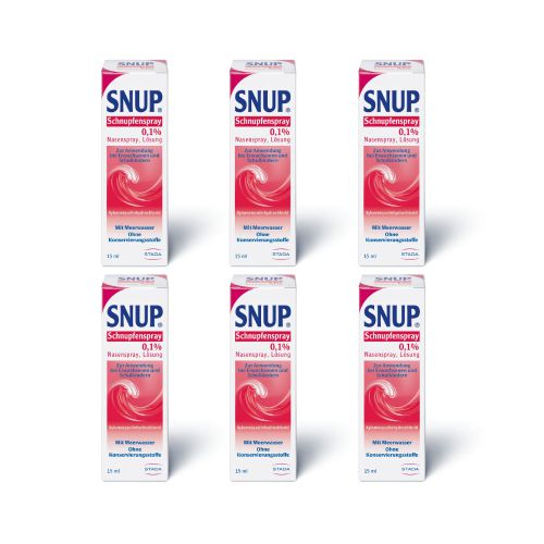 SNUP Schnupfenspray 0,1% Nasenspray (6x15ml)