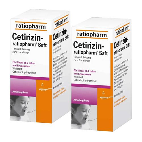 CETIRIZIN-ratiopharm Saft Doppelpackung (2x 150ml)