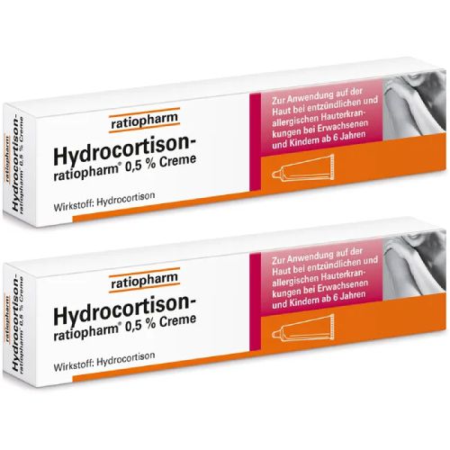 HYDROCORTISON-ratiopharm 0,5% Creme Doppelpackung (2x 30g)