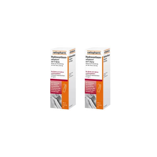 HYDROCORTISON-ratiopharm 0,5% Spray Doppelpackung (2x 30ml)