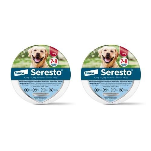 Seresto® Halsband für große Hunde ab 8 kg Doppelpackung (2x 1St)