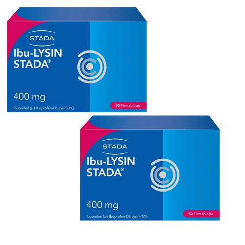 IBU-LYSIN STADA 400 mg Filmtabletten Doppelpackung (2x 50St)