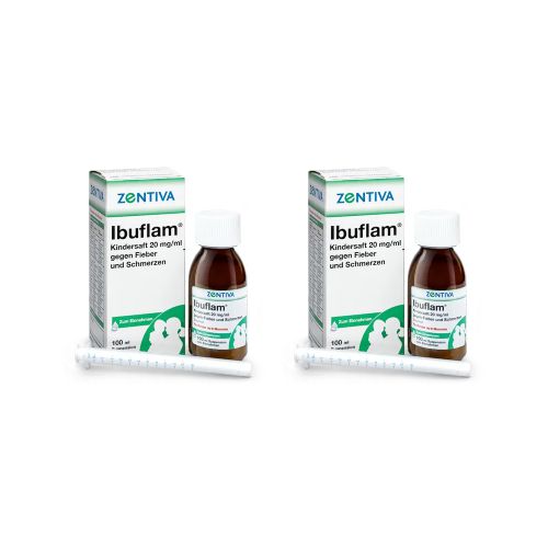 Ibuflam® Kindersaft 20 mg/ml gegen Fieber Doppelpackung (2x 100ml)