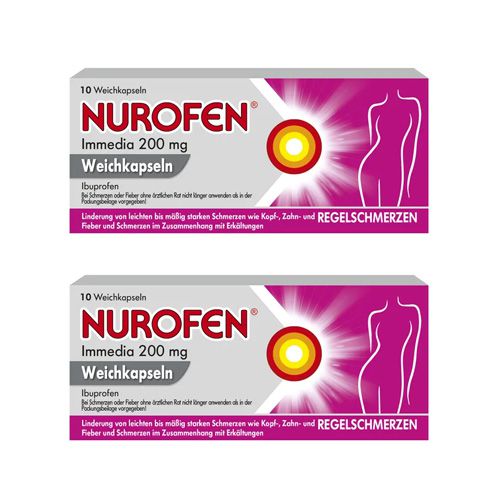 NUROFEN Immedia 200 mg Weichkapseln Doppelpackung (2x 10St)