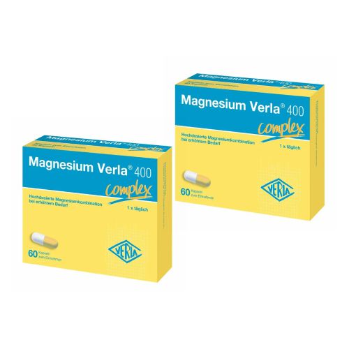 MAGNESIUM VERLA 400 Kapseln Doppelpackung (2x60 St)