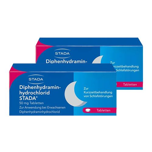 DIPHENHYDRAMINHYDROCHLORID STADA 50 mg Tabletten (2x 20 St)