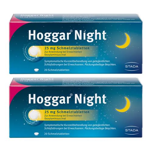 HOGGAR Night 25 mg Schmelztabletten Set (2x 20St)