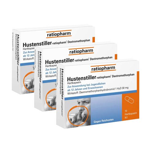 HUSTENSTILLER-ratiopharm Dextromethorphan Kapseln (3x 10St)