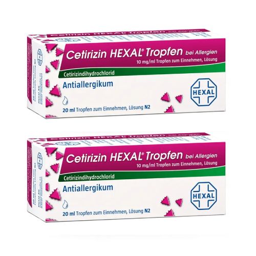 CETIRIZIN HEXAL Tropfen bei Allergien Set (2x 20ml)