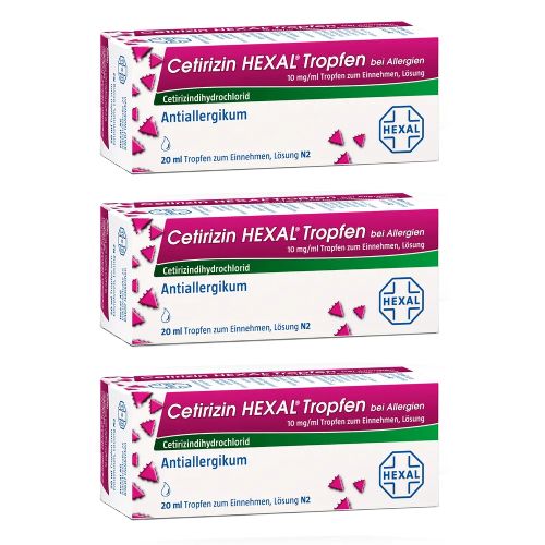 CETIRIZIN HEXAL Tropfen bei Allergien (3x 20ml)