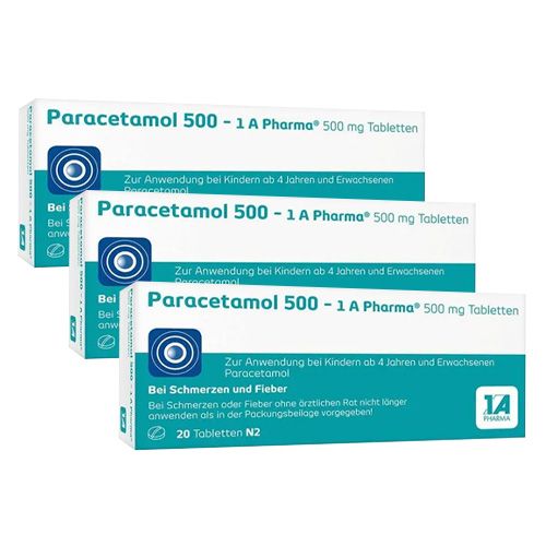 PARACETAMOL 500-1A Pharma Tabletten (3x 20St)