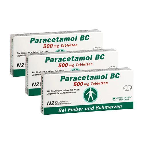 PARACETAMOL BC 500 mg Tabletten (3x20 St)