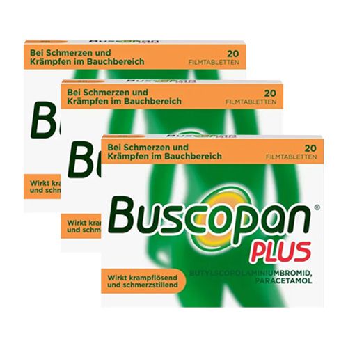 BUSCOPAN plus 10 mg/500 mg Filmtabletten (3x20 St)