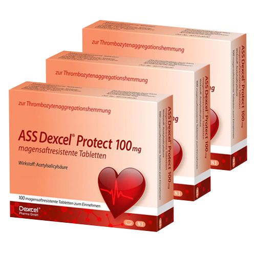 ASS Dexcel Protect 100 mg magensaftres.Tabletten (3x100 St)