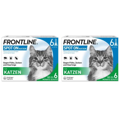 FRONTLINE® SPOT ON Katze gegen Zecken und Flöhe Set (2x 6St)