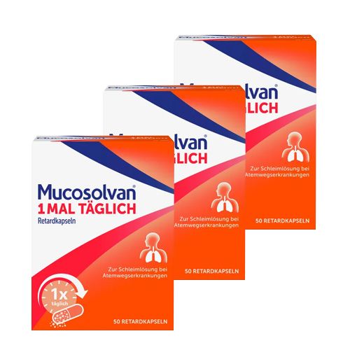 MUCOSOLVAN 1mal täglich Retardkapseln (3x50 St)