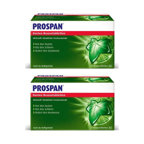 PROSPAN Husten Brausetabletten Doppelpackung (2x 20St)