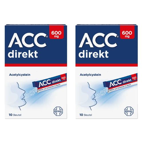 ACC direkt 600 mg Pulver zum Einnehmen im Beutel Set (2x 10St)