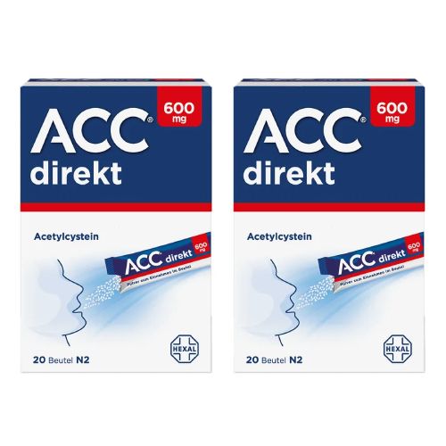 ACC direkt 600 mg Pulver zum Einnehmen im Beutel Set (2x 20St)