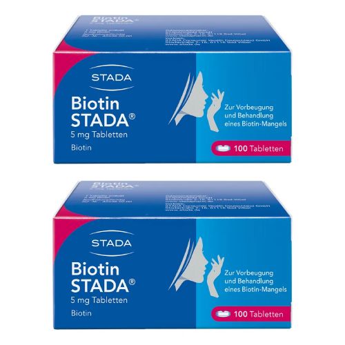 BIOTIN STADA 5 mg Tabletten Doppelpackung (2x 100St)