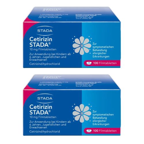 CETIRIZIN STADA 10 mg Filmtabletten Doppelpackung (2x 100St)