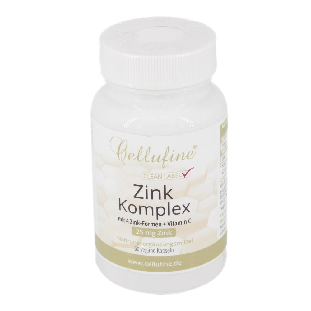 CELLUFINE Zink-Komplex+Vitamin C 25 mg Zink Kaps.